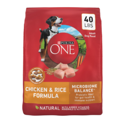 Purina ONE Natural Dry Dog Food SmartBlend Chicken & Rice Formula - 40 lb. Bag
