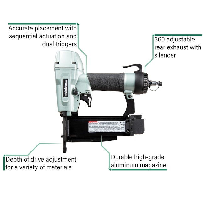 Metabo HPT NP50AM 23-Gauge Pneumatic Finish Nail Gun (Nailer) Metabo HPT NP50AM 23-Gauge Pneumatic Finish Nail Gun (Nailer) - Image 2