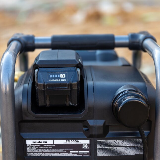 Metabo HPT Air Compressor EC36DAQ4M MultiVolt 2-Gallon Single Stage Portable Cordless Electric with Accessories Metabo HPT Air Compressor EC36DAQ4M MultiVolt 2-Gallon Single Stage Portable Cordless Electric with Accessories - Image 8