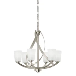 Kichler 34693 Layla 6-Light Brushed Nickel Transitional Chandelier