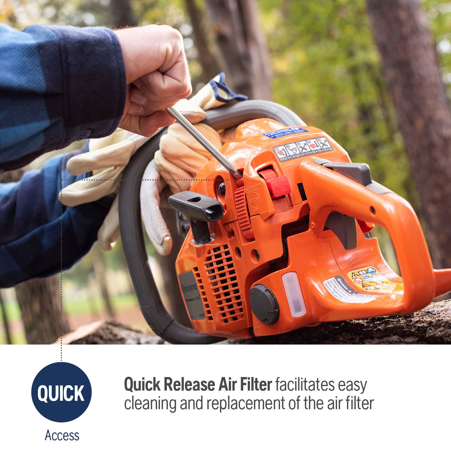 Husqvarna 450 Rancher 20-in 50.2-cc 2-Cycle Gas Chainsaw Husqvarna 450 Rancher 20-in 50.2-cc 2-Cycle Gas Chainsaw - Image 7