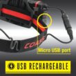Coast Sportsman 800-Lumen LED Rechargeable Headlamp (Battery Included)