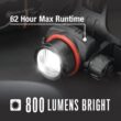 Coast Sportsman 800-Lumen LED Rechargeable Headlamp (Battery Included)
