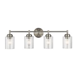 Kichler 45887NI Winslow 30-in 4-Light Brushed Nickel Transitional Vanity Light