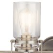 Kichler 5690NI Brinley 32.25-in 4-Light Brushed Nickel Farmhouse Vanity Light