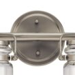 Kichler 5690NI Brinley 32.25-in 4-Light Brushed Nickel Farmhouse Vanity Light