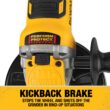 DEWALT DCG415W1 5-in 20-volt Max-Amp Paddle Switch Brushless Cordless Angle Grinder (Charger Included and 1-Battery)