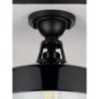 Progress Lighting P550070-031 Cedar Springs 13.25-in W Gloss Black Outdoor Flush Mount Light