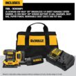 DEWALT DCW200P1 20-Volt-Amp Brushless Cordless Variable Speed Sheet Sander with Dust Management (Battery Included)