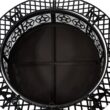 Sunnydaze Decor 40-in W Black Steel Wood-Burning Fire Pit