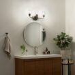 Kichler 45129NICS Valserrano 24-in 3-Light Brushed Nickel Traditional Vanity Light