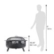 Blue Sky WBFB36SG-MD Outdoor Living 36-in W Black Steel Wood-Burning Fire Pit