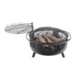 Blue Sky WBFB36SG-MD Outdoor Living 36-in W Black Steel Wood-Burning Fire Pit