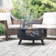 Blue Sky WBFB36SG-MD Outdoor Living 36-in W Black Steel Wood-Burning Fire Pit