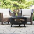 Blue Sky WBFB36SG-MD Outdoor Living 36-in W Black Steel Wood-Burning Fire Pit