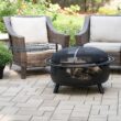 Blue Sky WBFB36SG-MD Outdoor Living 36-in W Black Steel Wood-Burning Fire Pit