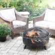 Blue Sky WBFB36SG-MD Outdoor Living 36-in W Black Steel Wood-Burning Fire Pit
