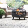 Blue Sky WBFB36SG-MD Outdoor Living 36-in W Black Steel Wood-Burning Fire Pit