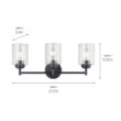 Kichler 45690NI Winslow 21.5-in 3-Light Black Modern/Contemporary Vanity Light Kichler 45690NI Winslow 21.5-in 3-Light Black Modern/Contemporary Vanity Light