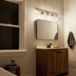 Kichler 5690NI Brinley 32.25-in 4-Light Brushed Nickel Farmhouse Vanity Light