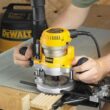 DEWALT DW618PKB 1/4-in and 1/2-in-Amp 2.25-HP Variable Speed Combo Fixed/Plunge Corded Router Soft Case (Tool Only)