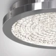 Artika CLGL-HD1 Glam 13.5 in. 1-Light Chrome Modern LED Flush Mount Ceiling Light for Kitchen Dining Room