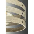 Progress Lighting P500022-143 Gulliver 8-1/2 in. 1-Light Graphite Coastal Drum Mini-Pendant with Weathered Gray Wood Accents