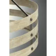 Progress Lighting P500022-143 Gulliver 8-1/2 in. 1-Light Graphite Coastal Drum Mini-Pendant with Weathered Gray Wood Accents