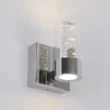Artika VAN1-RT Essence 4.3 in. 1-Light Chrome LED Modern Indoor Wall Sconce with Bubble Glass for Hallway and Bathroom