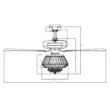 Parrot Uncle Zuniga F6222A110V 52 in. Indoor Chrome Downrod Mount Crystal Chandelier Ceiling Fan with Light Kit and Remote Control