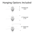 River of Goods Bohemian Pierced Metal 52 in.20061 Clear Crystal LED Ceiling Fan With Light