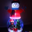 Snowman Globe with Penguins, Gift Box, and Tree Yard Christmas Inflatable