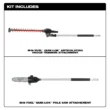 Milwaukee 49-16-2720-49-16-2719 M18 FUEL QUIK-LOK 10 in. Pole Saw Attachment and M18 FUEL QUIK-LOK Hedge Trimmer Attachment (2-Tool)