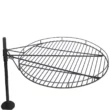 Sunnydaze Decor KF-ASFP-BLK 36 in. W x 22.5 in. H Round Steel Wood Burning Fire Pit with Cooking Grate and Spark Screen