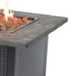 Endless Summer GAD1401M 30 in. W Bronze Finish Steel Base Faux Slate Mantel LP Gas Fire Pit with Electronic Igition and Lava Rocks