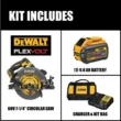 DEWALT DCS578X1 FLEXVOLT 60-Volt MAX Cordless Brushless 7-1/4 in. Circular Saw with Brake with (1) FLEXVOLT 9.0Ah Battery