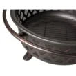 Endless Summer WAD792SP 30 in. D Bronze Finish Portable Lattice Wood Burning Fire Pit