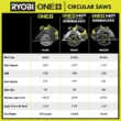 RYOBI SBCS01B ONE+ HP 18V Brushless Cordless Compact 6-1/2 in. Circular Saw (Tool Only)