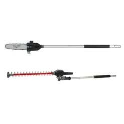 Milwaukee 49-16-2720-49-16-2719 M18 FUEL QUIK-LOK 10 in. Pole Saw Attachment and M18 FUEL QUIK-LOK Hedge Trimmer Attachment (2-Tool)