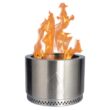 HotShot 52258 Explorer Portable Low Smoke 19.5 in. Round Wood-Burning Fire Pit in Stainless Steel with Carry Bag