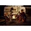 HotShot 52258 Explorer Portable Low Smoke 19.5 in. Round Wood-Burning Fire Pit in Stainless Steel with Carry Bag