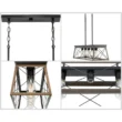 Progress Lighting Briarwood Collection 5-Light Antique Bronze Farmhouse Linear Island Chandelier Light