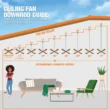 Hampton Bay Fanelee 52133 54 in. White Color Changing