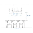 Progress Lighting Briarwood Collection 5-Light Antique Bronze Farmhouse Linear Island Chandelier Light