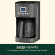 Cuisinart Coffee Maker, Perfecttemp 14-Cup Glass Carafe, Programmable Fully Automatic, Black, DCC-3200BKSP1