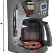 Cuisinart Coffee Maker, Perfecttemp 14-Cup Glass Carafe, Programmable Fully Automatic, Black, DCC-3200BKSP1