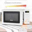 Commercial Chef Counter Top Microwave Oven, 0.7 Cubic Feet, White
