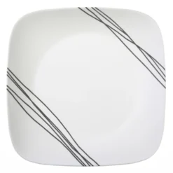 Simple Sketch Square 10.25" Dinner Plate (Set of 6)