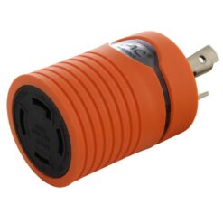AC WORKS ADL530L1430 Locking Adapter NEMA L5-30P 30 Amp 125Volt Locking Plug