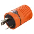 AC WORKS ADL530L520 Locking Adapter NEMA L5-30P 30 Amp 125-Volt Locking Plug to L5-20R 3-Prong 20 Amp Locking Female Connector